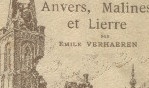 Verhaeren Emile   Anvers, Malines et Lierre   villes meurtries de Belgique