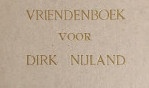 Nijland Dirk   Vriendenboek 1951