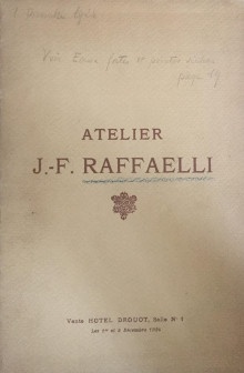  p Atelier J F Raffaelli p p Catalogue des Objets d art et d ameublement anciens modernes p p Tableaux bronzes sculptures p p L i Avarice i et la i Luxure i bronze de Rodin p p Verres et cristaux sculptures bronzes et cuivres p p Faiences et porcelaines sieges meubles tapis p p i dont la vente aux encheres publiques i p p i par suite du deces de M J F Raffaelli aura lieu i p p Hotel Drouot les lundi 1 mardi 2 decembre 1924 p p Recourat Chorot Me comm priseur p 