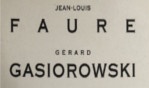 Gasiorowski   Faure jean louis   galerie Arlogos   Nantes   1989