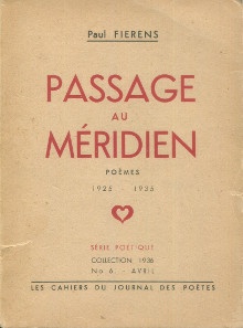 p Passage au meridien Poemes 1925 1935 p p Fierens Paul p