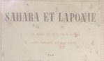 Laponie et Sahara   Comte Goblet d'Alviella