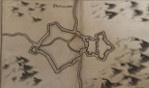 Dourlans   Doullens   gravure   Plan