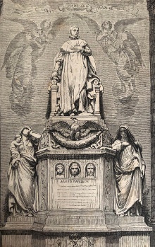 p Tombeau S M Louis Bonaparte p p dans l Eglise de Saint Leu Taverny p p Gravure 1862 p