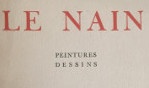 Le Nain   expo Petit Palais 1934