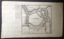  p Plan de la ville fortifiee de p p b Conde sur Escaut b p p Gravure p 