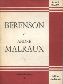 Berenson et Andre Malraux Halda Bernard