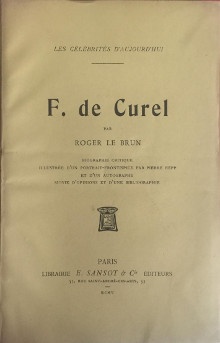  p francois de curel p p Le Brun Roger p 