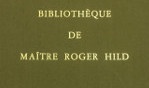 Hild roger   bibliothèque   vente 1980