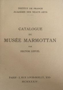  p Catalogue du musee Marmottan p p Lefuel Hector p 