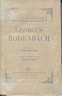 p Choix de poesies de Georges Rodenbach p p Rodenbach Georges p