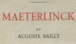 Maeterlinck Maurice   Auguste Bailly