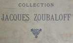 Zoubaloff Jacques   collection   vente 1929