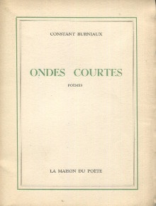  p Ondes courtes poemes p p Burniaux Constant p 