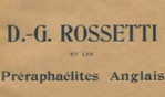 art anglais   Rossetti par Mourey Gabriel