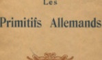 Primitifs allemands   Louis Réau