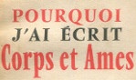 Van der Meersch   Pq j'ai écrit corps et âmes
