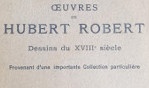 Robert Hubert   vente 1924