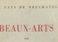 Suisse   Neuchâtel   Beaux Arts 1948