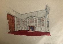  p Bibliotheque p p Projet d architecte p p v 1950 p 