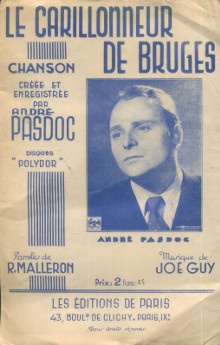  p Le Carillonneur de Bruges p p Chanson p p Pasdoc Andre p 