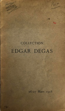 p Collection p p Edgar Degas p p 26 27 mars p p 1918 p p i Aquarelles Pastels Dessins i p p br p 