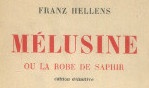 Hellens Franz   Mélusine