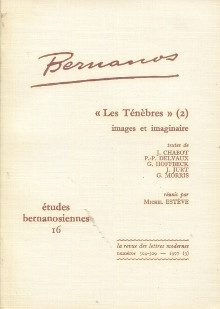 p Les Tenebres 2 images et imaginaire etudes bernanosiennes 16 p p Esteve Maurice dir p