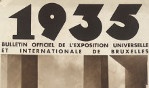 Bruxelles   Exposition universelle 1935   bulletin n° 28