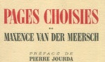 Van der Meersch   Pages choisies