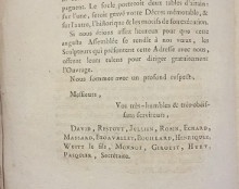 p Adresse des Representans des Beaux Arts a l Assemblee nationale dans la seance du 18 juin 1790 p p David i et i i alii i p