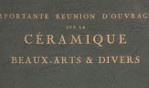 Céramique Livres sur   vente 1965