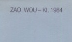 Zao Wou Ki   Galerie de France 1984
