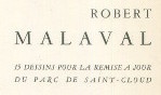 Malaval Robert   expo Yvon Lambert 15 dessins pour Saint Cloud