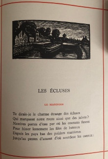 p La Belandre p p qui passe p p i Poeme i p p orne de bois graves p p de J Dezitter p p Valdelievre Pierre p