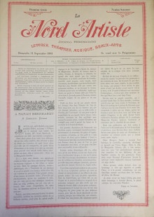 p Le Nord Artiste p p i journal hebdomadaire i p p Lettres Theatres Musique Beaux Arts p p 1881 1882 p p br p p Savarus Pierre de i et al i p