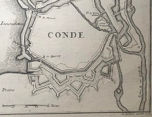  p Plan de la ville fortifiee de p p b Conde sur Escaut b p p Gravure p 