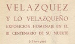 Velazquez   expo madrid 1960