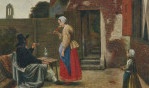 Peinture hollandaise   17e siècle Huttinger