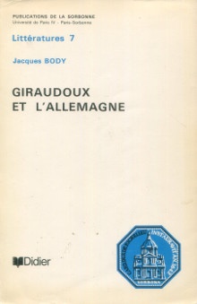 p Giraudoux et l Allemagne p p Body Jacques p