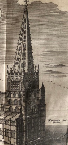p L Eglise metropolitaine p p de Notre Dame a b Cambray b p p Gravure p