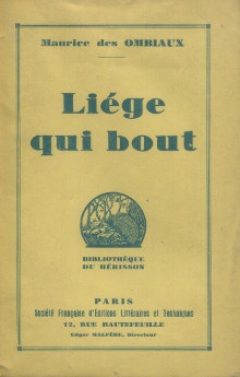 p Liege qui bout p p Des Ombiaux Maurice p