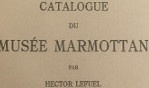Marmottan   catalogue du musée 1934