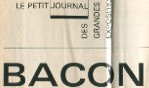 Bacon   Petit Journal exposition   Grand Palais 1972