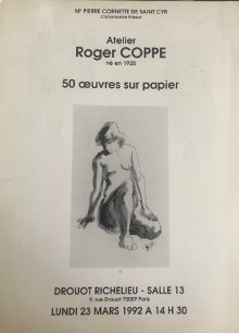  p Atelier p p Roger Coppe p p 50 oeuvres sur papier p p Cornette de Saint Cyr Pierre p 