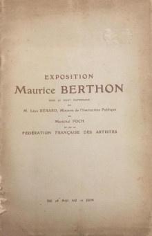  p Exposition p p des OEuvres de br Maurice Berthon p p i tombe au champ d honneur i p p Delarue Mardrus Lucie p 