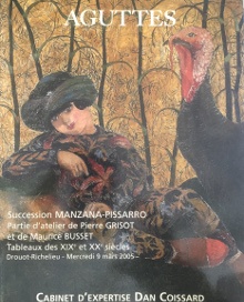 p Succession Manzana Pissarro p p partie d atelier de Pierre Grisot et de Maurice Busset p p Coissart Dan expert p