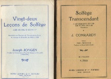  p Vingt deux lecons de solfege Cles de sol et de Fa 4me imposees aux examens du Conservatoire royal de musique de Bruxelles de 1926 a 1939 p p Jongen Joseph et Conrardy J p 