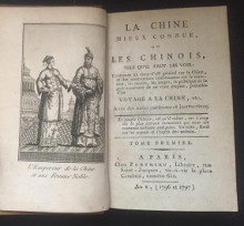 p La Chine mieux connue p p ou p p Les Chinois p p tels qu il faut les voir p p i contenant un coup d oeil general sur la Chine i p p i et des observations interessantes sur le caractere les moeurs les usages la politique et le gouvernement de ce vaste empire precedes d un i p p i Voyage a la Chine etc i p p avec des notes curieuses et instructives p p 2 tomes en un volume p p An V 1796 et 1797 p