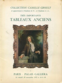  p Collection Camille Groult p p Tres importants tableaux anciens par p p Antoine Watteau  p p Ader Picard Tajan p 